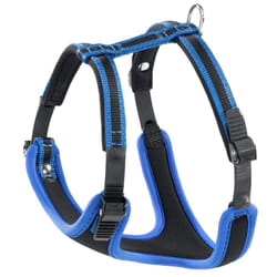Ferplast Medium Size Dog Harness ERGOCOMFORT MEDIUM, Adjustable Dog Harness, Comfortable, Padded, Double Micro-adjustment Closure, Quick Release, Blue