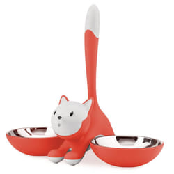 Alessi Cat Accessories, PP,18/10 stainless steel, Orange, red, One Size