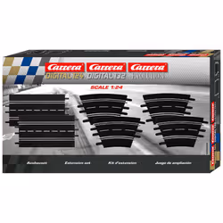 Carrera Evolution 20026955 Extension Set (2 straights, 4 Curves 1/30?), Black