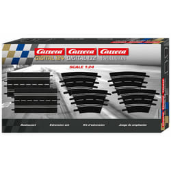 Carrera Evolution 20026955 Extension Set (2 straights, 4 Curves 1/30?), Black
