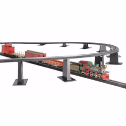 Bachmann 44595 Trains 18 PC Graduated PIER Set-for Use with HO or On30 Scale E-Z Track, White, M