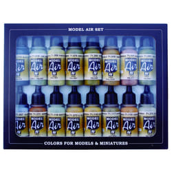 Acrylicos Vallejo "German WWII Europe & Africa" Model Air Set, 17 ml (Pack of 16)
