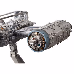 Revell (Bandai Original 01209 Star Wars Y-Wing Starfighter 1:72 Scale Unbuilt/Pre-Coloured/Clip-Together (Non-Glue) Plastic Model Kit with Display