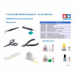 Tamiya 14138 300014138 1:12, Honda CBR 1000-RR-R Fireblade SP, Faithful Replica, Model Making, Plastic Kit, Hobby, Glueing, Model Kit, Assembling,