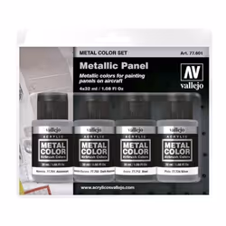 AV Vallejo Metal Color Set - Metallic Panel