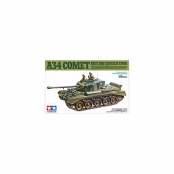 TAMIYA 35380 1:35 Brit. Panzer Comet A34 - Faithful Replica, Model Making, Plastic kit, Hobby, Gluing, Plastic kit, Assembly, unpainted