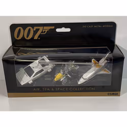 Corgi TY99283 James Bond Collection (Space Shuttle, Little Nellie, Lotus Esprit),White