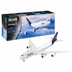 Revell 03891 Boeing 747-8 "Lufthansa" New Livery 1:144 Scale Unbuilt/Unpainted Plastic Model Kit