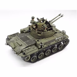 TAMIYA 300035161 Military 1:35 US Flak Tank M42 Duster, Faithful Replica, Model Building, Plastic Kit, Crafts, Hobby, Gluing, Plastic Kit, Assembly,