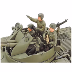 TAMIYA 300035161 Military 1:35 US Flak Tank M42 Duster, Faithful Replica, Model Building, Plastic Kit, Crafts, Hobby, Gluing, Plastic Kit, Assembly,