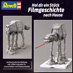 Revell (Bandai original) 01205 Star Wars AT-AT (All Terrain Armored Transport) 1:144 Scale Unbuilt/Pre-coloured/Clip-Together (Non-Glue) Articulated