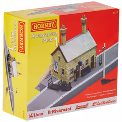 Hornby R8227 OO Gauge Building Extension Pack 1, Model Train Accessories for Adding Scenery & Buildings to 00 Gauge Model Rai ...