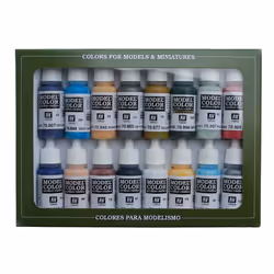 Vallejo Model Color American Civil War Acrylic Paint Set - Assorted Colours (Pack of 16)