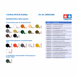 TAMIYA British M10 IIC Achilles Tank 35366 1:35 Model Kit