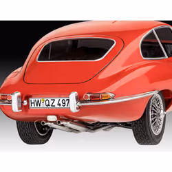 Revell 07668 Jaguar E-Type (Coup?) 1:24 Scale Unbuilt/Unpainted Plastic Model Kit, Red