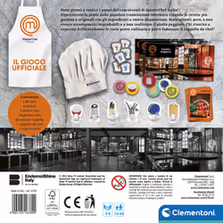 Clementoni - MasterChef Table-Board Game, Entertainment for the Whole Family, Based on TV Program, 3-5 Players-Made in Italy, Italian Color, 16789