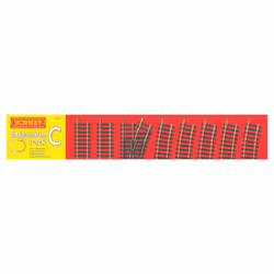 Hornby R8223 OO Gauge Track Extension Pack C - Extra Track Pieces for Model Railway Sets, Model Train Track Pieces, Includes ...
