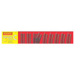 Hornby R8223 OO Gauge Track Extension Pack C - Extra Track Pieces for Model Railway Sets, Model Train Track Pieces, Includes - Straights, Curves,