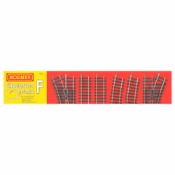 Hornby R8226 OO Gauge Track Extension Pack F - Extra Track Pieces for Model Railway Sets, Model Train Track Pieces, Includes ...