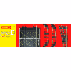 Titles Hornby R8224 OO Gauge Track Extension Pack D - Extra Track Pieces for Model Railway Sets, Model Train Track Pieces, In ...