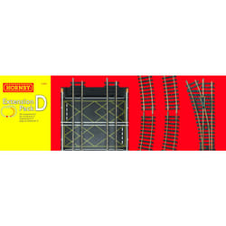 Titles Hornby R8224 OO Gauge Track Extension Pack D - Extra Track Pieces for Model Railway Sets, Model Train Track Pieces, Includes - Curves, LH