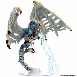 WizKids Dungeons and Dragons Icons of the Realms Miniatures, Boneyard - Blue Dracolich, DnD Miniatures