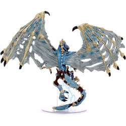 WizKids Dungeons and Dragons Icons of the Realms Miniatures, Boneyard - Blue Dracolich, DnD Miniatures