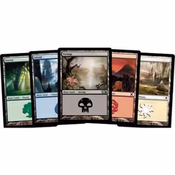500 Magic: The Gathering Basic Lands - 100 of Each Land Type (Plains, Islands, Swamps, Mountains, Forests)