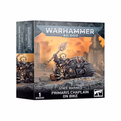 Games Workshop - Warhammer 40,000 - Space Marines Primaris Chaplain On Bike, Black