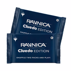 Magic: The Gathering Ravnica: Cluedo Edition - 3-4 Player Murder Mystery Card Game (Includes 8 Ready-to-Play Boosters, 21 Evidence Cards, 1 Foil Shock