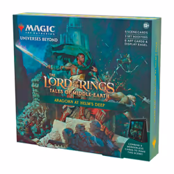 Magic: The Gathering The Lord of the Rings: Tales of Middle-earth Scene Box - Aragorn at Helm?s Deep (6 Scene Cards, 6 Art Ca ...