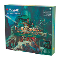 Magic: The Gathering The Lord of the Rings: Tales of Middle-earth Scene Box - Aragorn at Helm?s Deep (6 Scene Cards, 6 Art Cards, 3 Set Boosters +