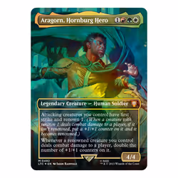 Magic: The Gathering The Lord of the Rings: Tales of Middle-earth Scene Box - Aragorn at Helm?s Deep (6 Scene Cards, 6 Art Cards, 3 Set Boosters +