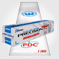 WINMAU Clearzone PVC Darts Mat with Integrated Oche Line