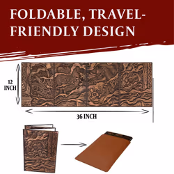 DND DM Screen 5e - D&D Dungeon Master Screen 3D Faux Leather with Customizable Inserts - Dungeons and Dragons GM / Game Master Accessories Gift Man or