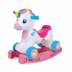 Clementoni- Magical Unicorn Rocker: Ride-On, Sounds, Learning & Lights! (12+ Months)