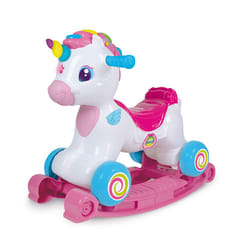 Clementoni- Magical Unicorn Rocker: Ride-On, Sounds, Learning & Lights! (12+ Months)