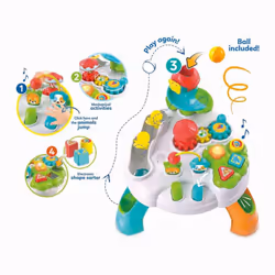 Clementoni Baby Park Activity Table: Interactive Fun & Learning for Toddlers, Lights, Sounds, Moving Parts & More! (12+ Months)