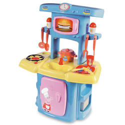Smoby Mi Cocina Peppa Pig Ecoiffier Children's Kitchen with 13 Accessories, 100% Official License, Boys Girls from 18 Months (1711), Multicoloured,