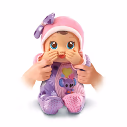 VTech - Little Love - Emma Play with Hide and Seek - Interactive Doll / 1-6 Years - FR Version