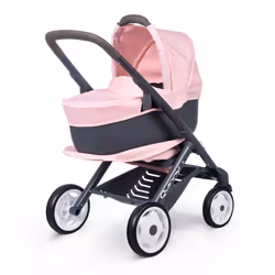 Smoby Maxi Cosi 3 in 1 Multifunctional Pushchair Pink - For Dolls up to 42 cm - Convertible Doll Stroller for Different Needs ...