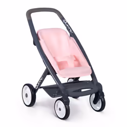 Smoby Maxi Cosi 3 in 1 Multifunctional Pushchair Pink - For Dolls up to 42 cm - Convertible Doll Stroller for Different Needs in the Quinny Design,