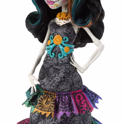 Monster High Doll, Skelita Calaveras D?a De Muertos 2024 Howliday Collectible with La Catrina Hat, Papel Picado Dress, and Displayable Packaging,