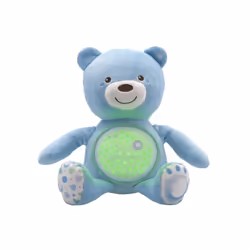 Chicco First Dreams Teddy Bear with Night Light, Blue | Projects Stars, Lighting Effects, Relaxing Music, Calming for Baby