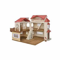 Sylvanian Families 5716 Red Roof Country Home -Secret Attic Playroom- Dollhouse Playsets