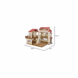 Sylvanian Families 5716 Red Roof Country Home -Secret Attic Playroom- Dollhouse Playsets