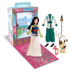 Disney Store Official Mulan Story Doll for Kids, 29cm/11?, With Mushu & Little Brother, 2 Outfits, Accessories, Colouring & A ...