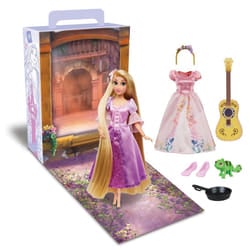 Disney Store Official Rapunzel Story Doll for Kids, Tangled, 28cm/11?, With Pascal, 2 Outfits, Accessories, Colouring & Activity Pack and Box that