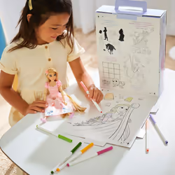 Disney Store Official Rapunzel Story Doll for Kids, Tangled, 28cm/11?, With Pascal, 2 Outfits, Accessories, Colouring & Activity Pack and Box that
