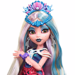 Monster High Monster Fest Doll, Lagoona Blue with Glam Outfit & Festival Themed Accessories like Snacks, Band Poster, Statement Bag & More, HXH82